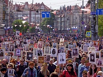 На «Бессмертный полк» в Калининграде запретят проносить зонты с остриём