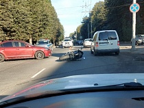 В автомобильной аварии в Калининграде пострадал мотоциклист