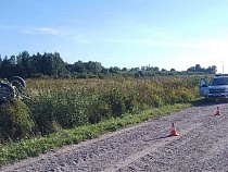 Разогнавшаяся под Нестеровом «Лада» приехала в кювет