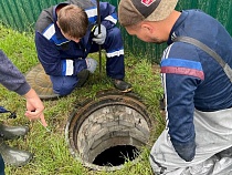 В Гурьевском районе внезапно нашли мощный сброс в Гагаринский ручей