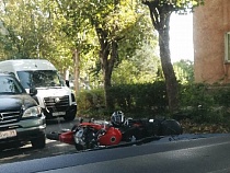 В Балтийске мотоциклист выпал из колонны на проезжую часть