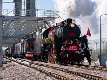 В Балтийск приехал настоящий паровоз Победы