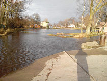 В результате шторма подтопило Балтийскую косу