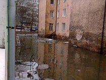 В Калининграде вступились за бабушку из дома в воде