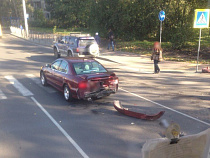 Калининград: маршрутка разнесла зад Mitsubishi Galant (фото) 