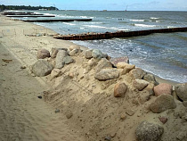 Названы две причины, почему затянулись работы по берегозащите в Пионерском