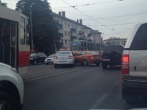 В центре Калининграда остановились трамваи