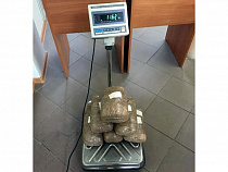 В Scania везли  в Литву 11 килограммов янтаря в мясном грузе