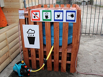 В 28-й школе в Калининграде школьники экономят воду, используя дождевую