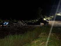 В поле под Калининградом опрокинулся автомобиль, погиб мужчина