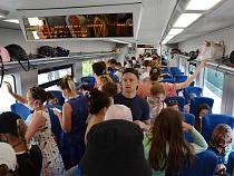 Калининградская область испытала первый наплыв пассажиров электричек