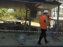 Появилось видео сноса магазина в Калининграде (видео)