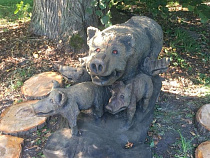 В Янтарном появился «Памятник жертвам АЧС»