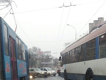 В центре Калининграда остановилось движение трамваев