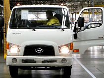 Первая партия произведенных в Калининграде грузовиков Hyundai ушла на экспорт