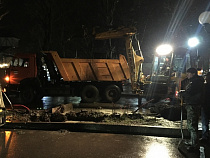 Установлено, кто повредил водовод на привокзальной площади Зеленоградска