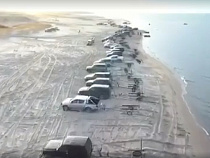 В Калининградской области сняли на видео “парковку” янтарных водолазов