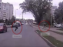 В Калининграде попала на видео погоня полиции за преступником