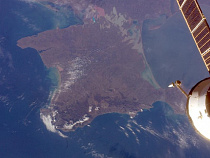 Первое космическое фото российского Крыма попало в сеть 