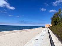 Назван курорт под Калининградом с увеличившимся на 50 метров пляжем