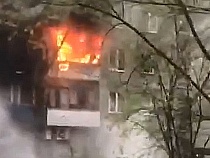 На улице А. Невского в Калининграде произошёл пожар в пятиэтажке
