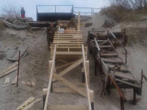 На Высоте Эфа смонтировали новый спуск к морю