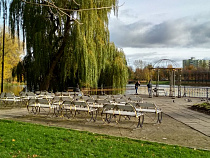 В Советске загородили велосипедные дорожки на городском озере