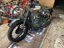 В болотах Калининградской области нашли мотоцикл вермахта марки BMW