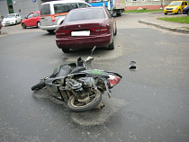 Пенсионер на скутере попал в ДТП на улице Невского