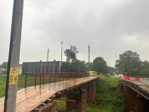 В Черняховске пригодились опоры недоразрушенного немецкого моста у Шприндта