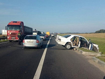 Лобовое столкновение под Гвардейском: госпитализированы двое мужчин