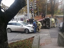 В Калининграде дочь водителя опрокинувшегося «Сузуки» объяснила ДТП