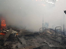 В Морском произошёл пожар (фото)