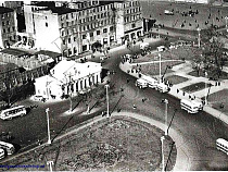 Госархив выложил в сеть уникальное фото автовокзала Калининграда у мэрии (фото)