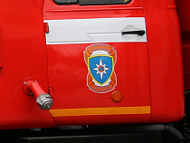 Под Полесском загорелся дом на две семьи