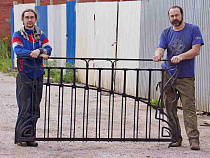 Выкована первая секция ограждения Высокого моста (фото)