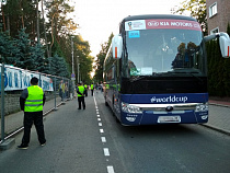 В Светлогорске сборная Сербии болела за сборную России (видео)