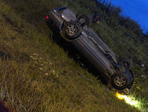 Машина перевернулась, не доехав до кардиоцентра