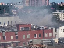 В центре Калининграда отчётливый запах дыма из-за пожара у «Кварца»