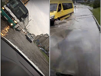 В Калининграде поплыли улицы Гайдара, Нарвская и Зелёная (видео)