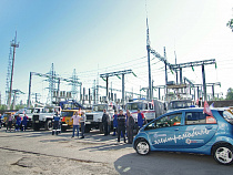 В Калининградской области в  День России состоялся автопробег спецтехники «Янтарьэнерго»