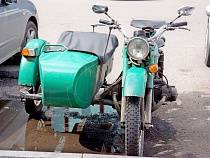 Байкер прорвался через запрет Литвы в Калининград