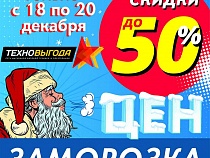Новый год с Техновыгодой: скидки до 50% на технику