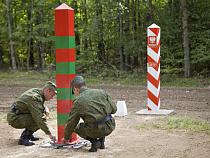 На российско-польской границе заменили все пограничные знаки