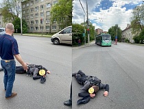 На улице Горького в Калининграде водитель сбил велосипедиста и уехал