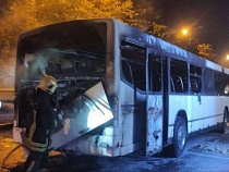 В Калининграде сгорел уставший автобус 