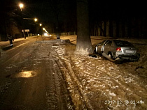 В Калининграде пьяный водитель «КИА» сбил световую опору