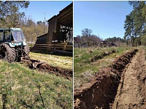 Ради защиты от пожаров в Славском районе начали рыть траншеи