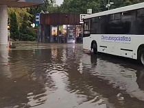 Зеленоградск подтопило мощным дождём