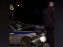 Водители опубликовали видео аварии в Калининграде с участием ГИБДД 